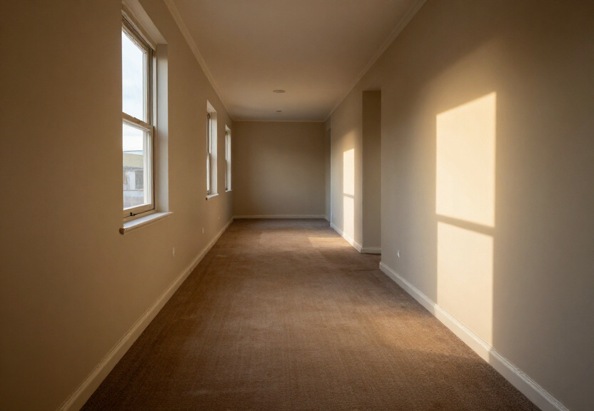 Dry, restored wall in a Kensington apartment after structural drying